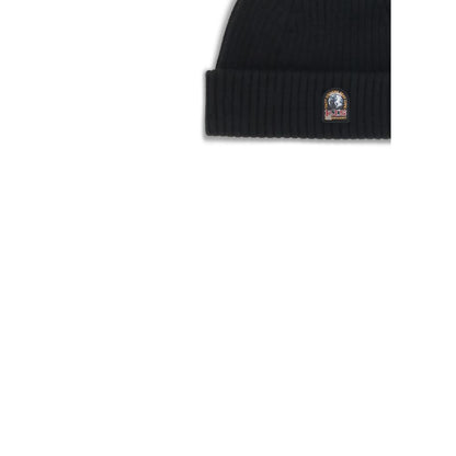 Parajumpers Black Merino Wool Beanie