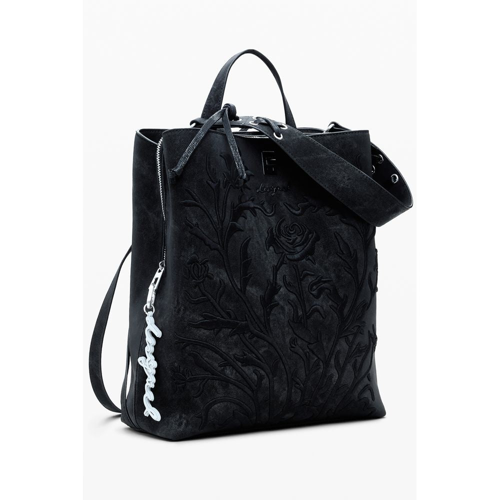 Desigual Black Polyethylene Women Backpack