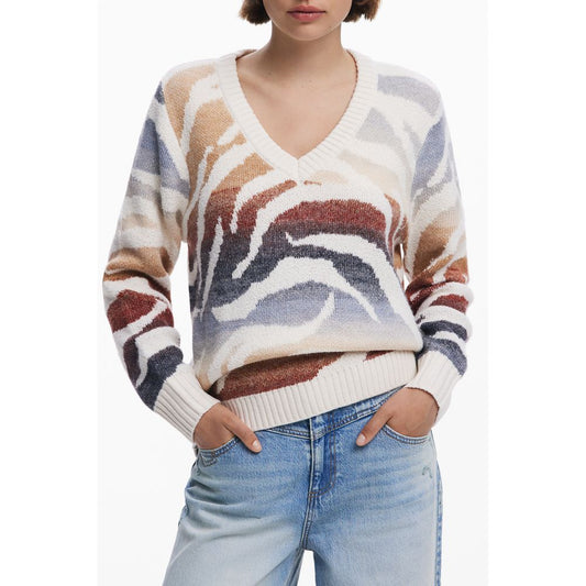 Desigual White Polyamide Women Sweater