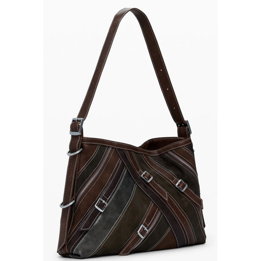 Desigual Brown Polyethylene Women Handbag