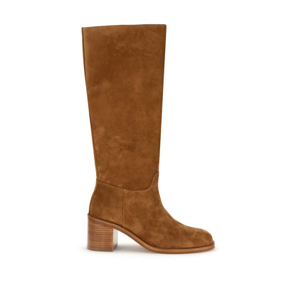 Stuart Weitzman Brown Calf Leather Bos Taurus Boots
