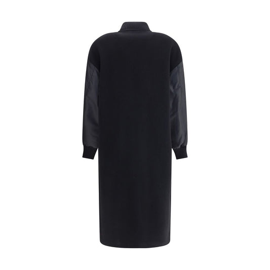 PINKO Black Wool Coat