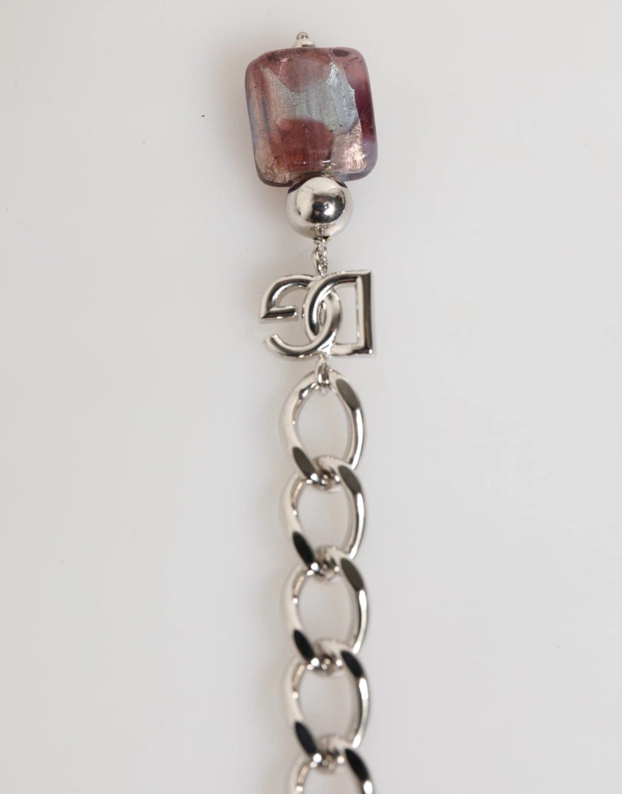 Dolce & Gabbana Multicolor Murano Glass Beads Brass Zamak Necklace