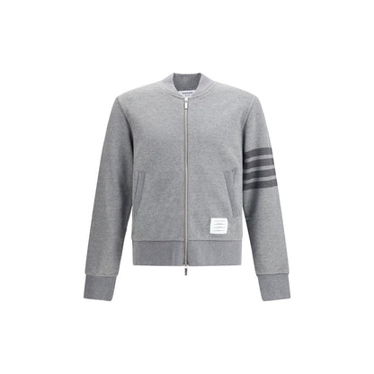 Thom Browne Gray Cotton Sweatshirt