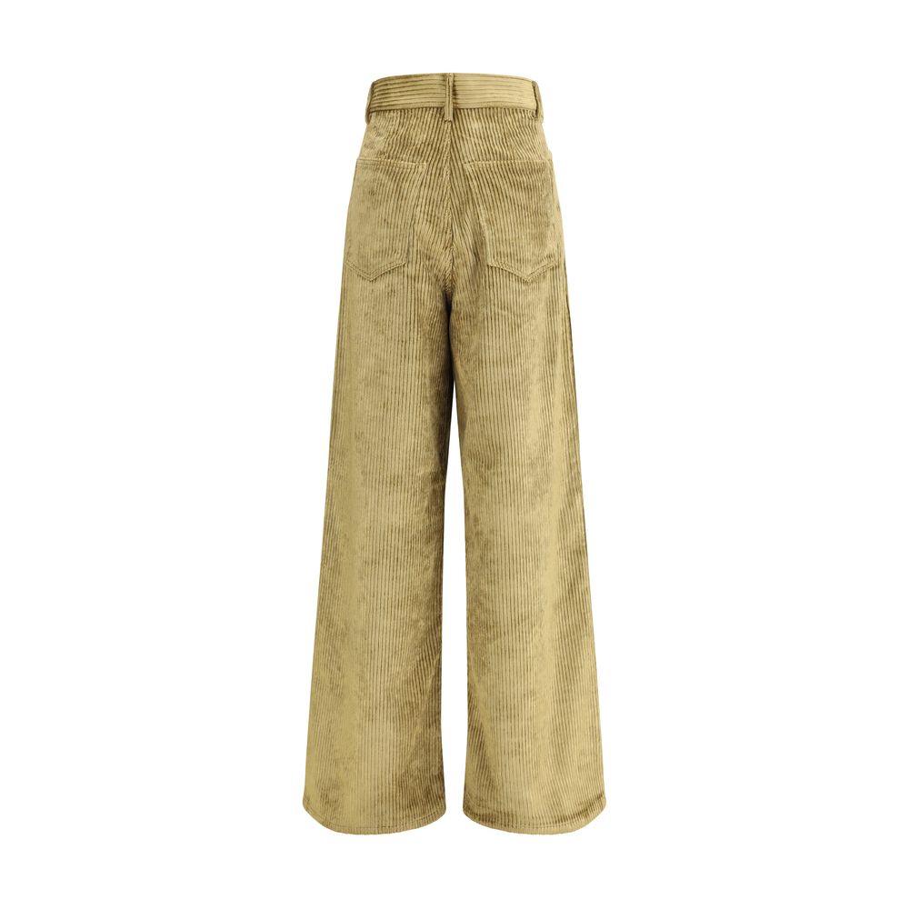 Petar Petrov Gold Cotton Casual Pants