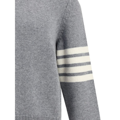 Thom Browne Gray Fleece Wool Sweatshirt