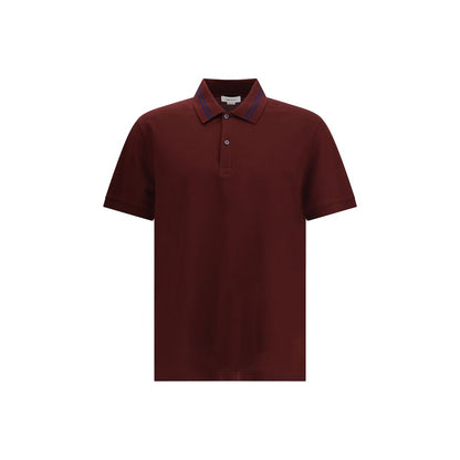Polo with striped detail