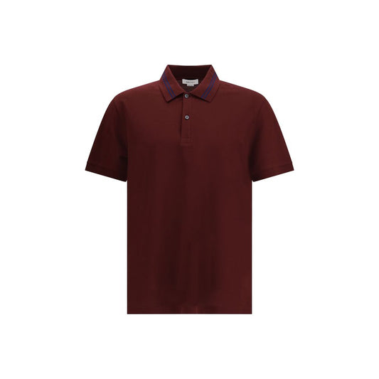 Polo with striped detail