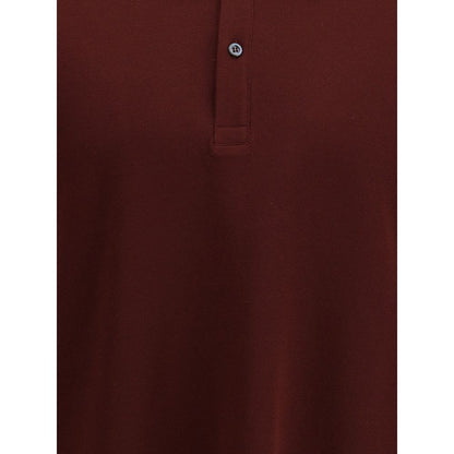Polo with striped detail