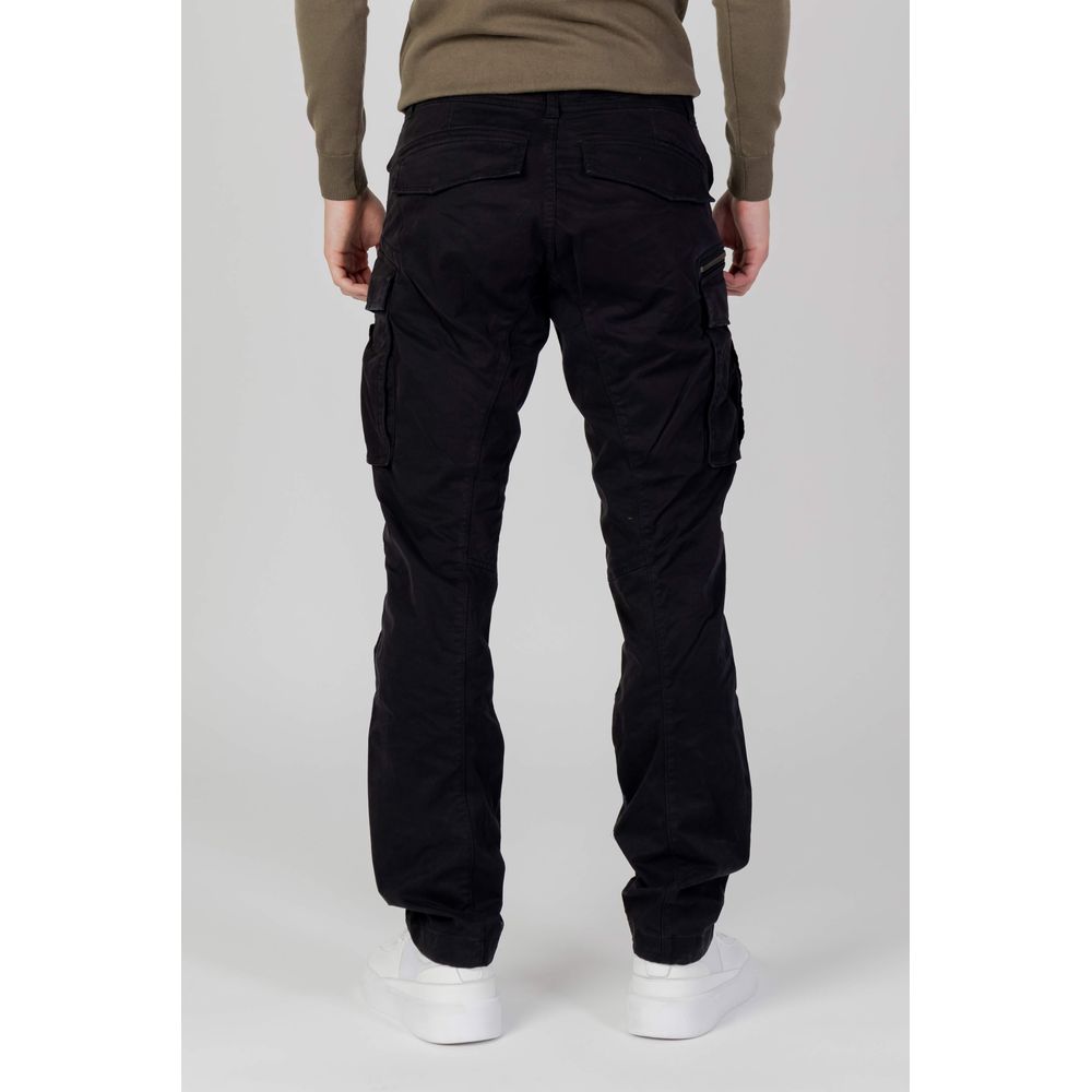 Black Cotton Relaxed Fit Jean