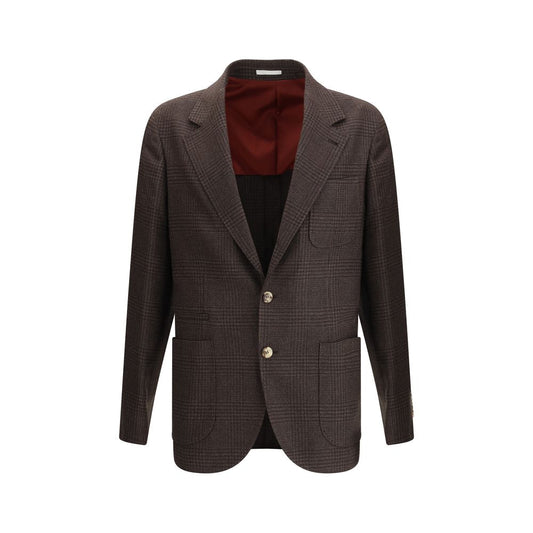 Prince of Wales Wool Blazer