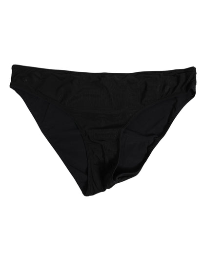 Dolce & Gabbana Black Nylon Stretch Slip Brief Women Underwear