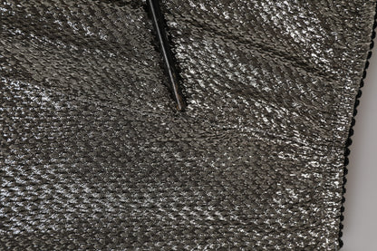 Dolce & Gabbana Gray Silk Stretch Slip Girdle Panty Underwear