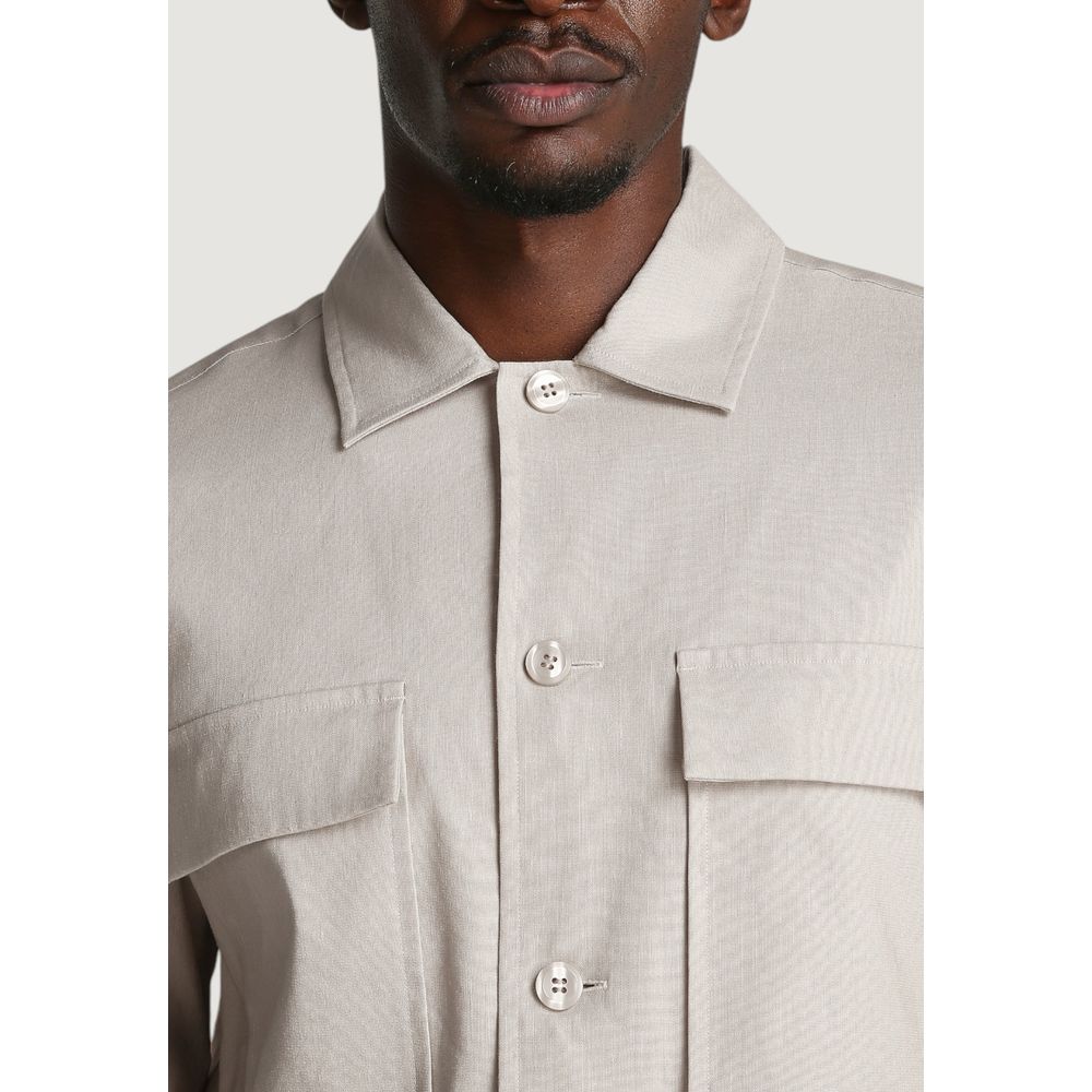 Calvin Klein Beige Lyocell Coat