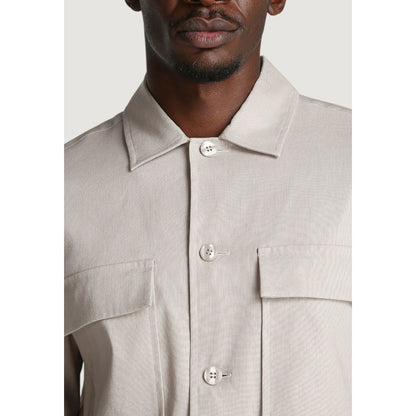 Calvin Klein Beige Lyocell Coat