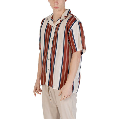 Gianni Lupo Beige Linen Shortsleeve Shirt