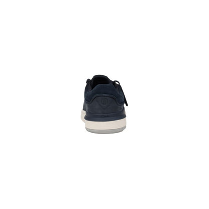 Clarks Blue Nubuc Leather Low Top Sneakers