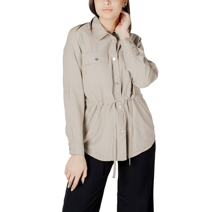 Only Beige Viscose Blouse