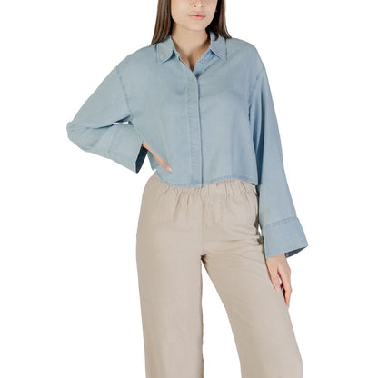 Only Light Blue Lyocell Blouse