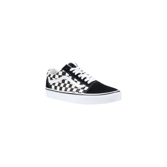 Vans Black And White Fabric Low Top Sneakers