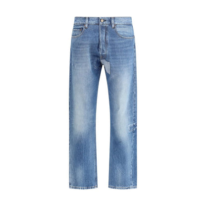 Margiela Blue Cotton Jeans Denim