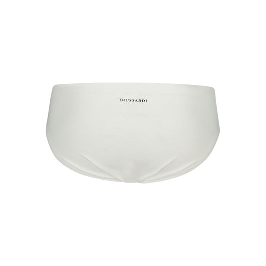 Trussardi White Elastane Swimwear