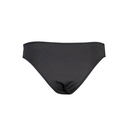 Karl Lagerfeld Black Elastane Swimwear