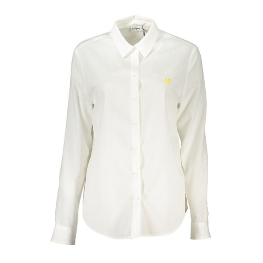 Desigual White Cotton Shirt