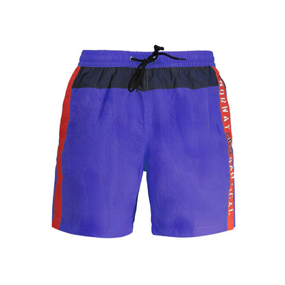 Norway 1963 Blue Polyester Men's Swim Trunk