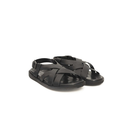 Cerruti 1881 Black Cowhide Men Sandal