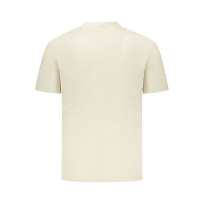 Napapijri Beige Cotton Men T-Shirt