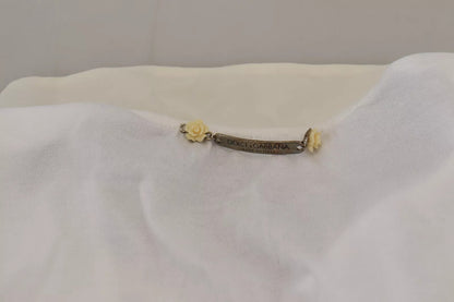 Dolce & Gabbana White Cotton LOVE Print Top Blouse T-shirt