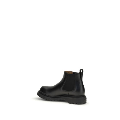 Givenchy Black Bull Skin Chelsea Boots