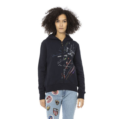 Mr&Mrs Italy Blue Cotton Sweatshirt