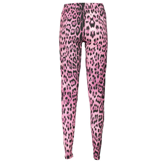 Cavalli Class Pink Cotton Pant