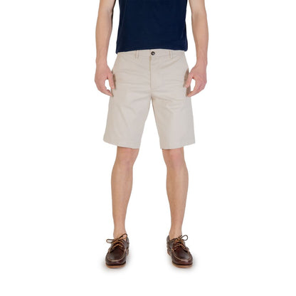 Borghese Beige Cotton Bermuda Shorts