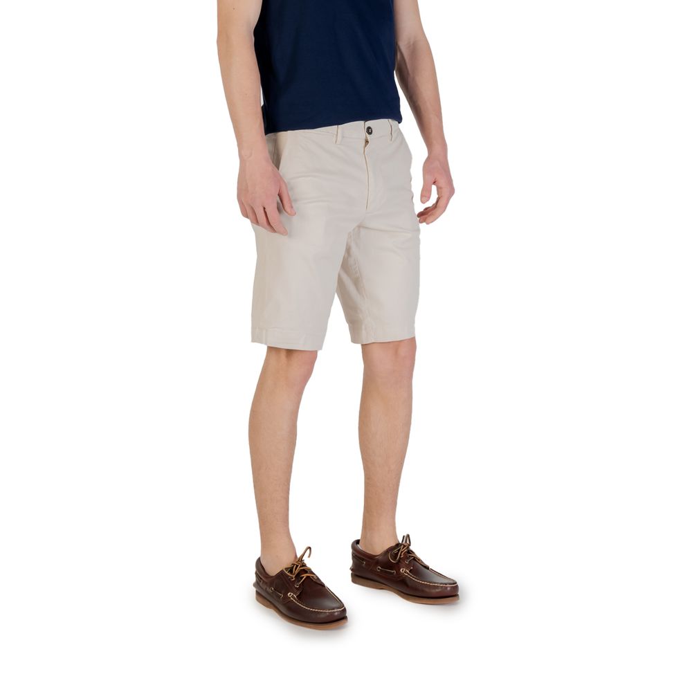 Borghese Beige Cotton Bermuda Shorts