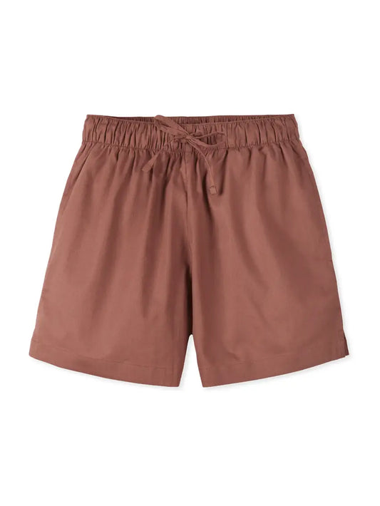 Women's Organic Cotton Pyjama Shorts Sage Stripes