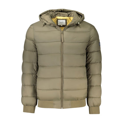 Pepe Jeans Brown Polyamide Jackets & Coat