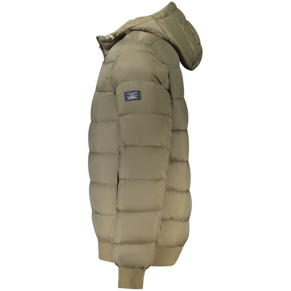 Pepe Jeans Brown Polyamide Jackets & Coat