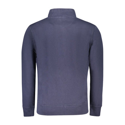 North Sails Blue Cotton Men Sweatshirt