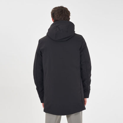 Yes Zee Black Nylon Jackets & Coat