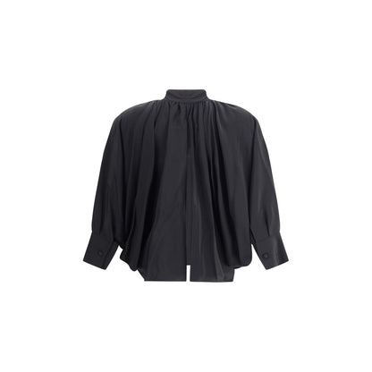 Max Mara Black Silk Blouse