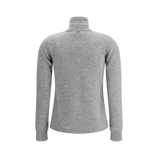 Max Mara Gray Wool Turtleneck