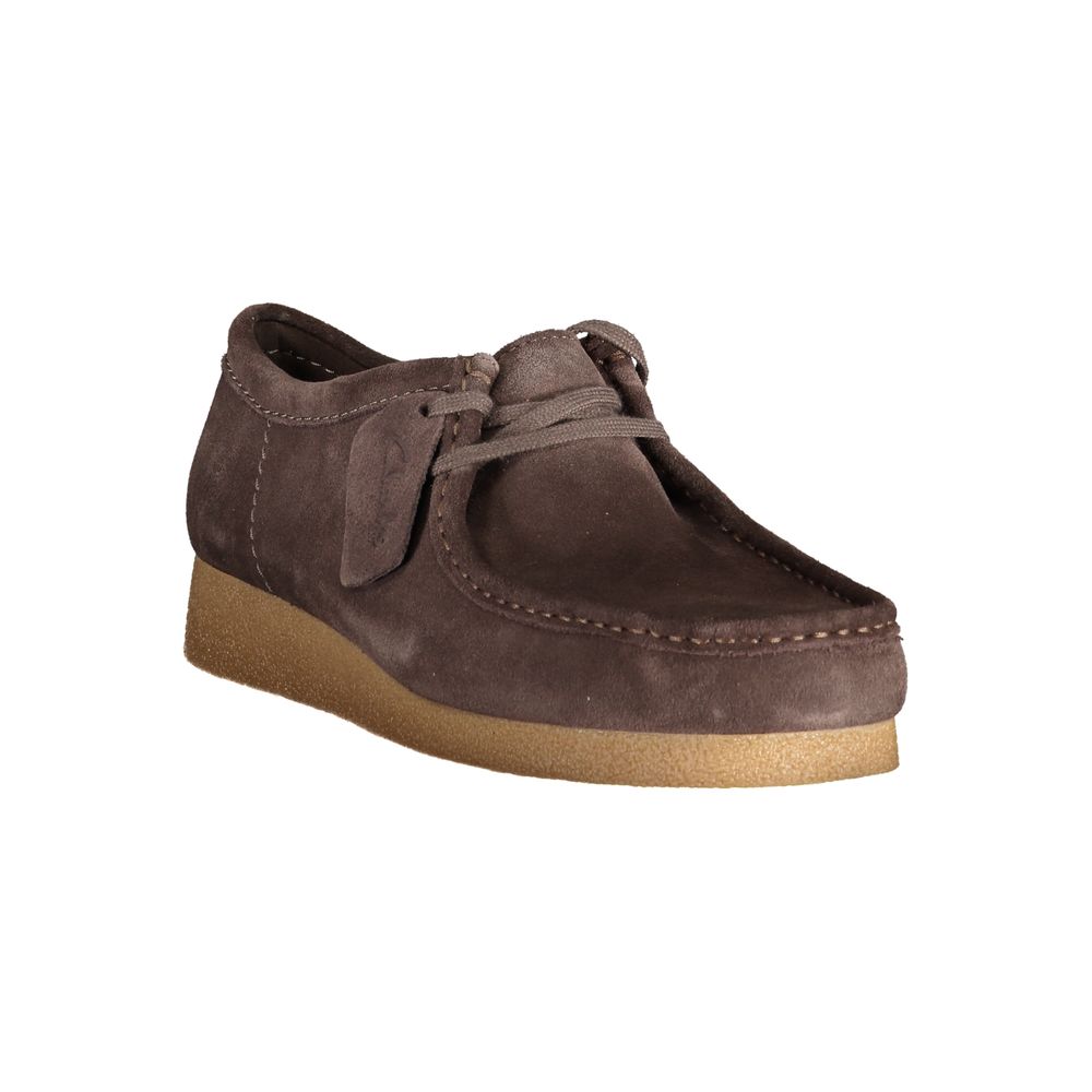 Clarks Brown Leather Men Sneaker
