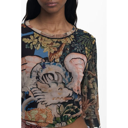 Desigual Black Polyester Women T-Shirt