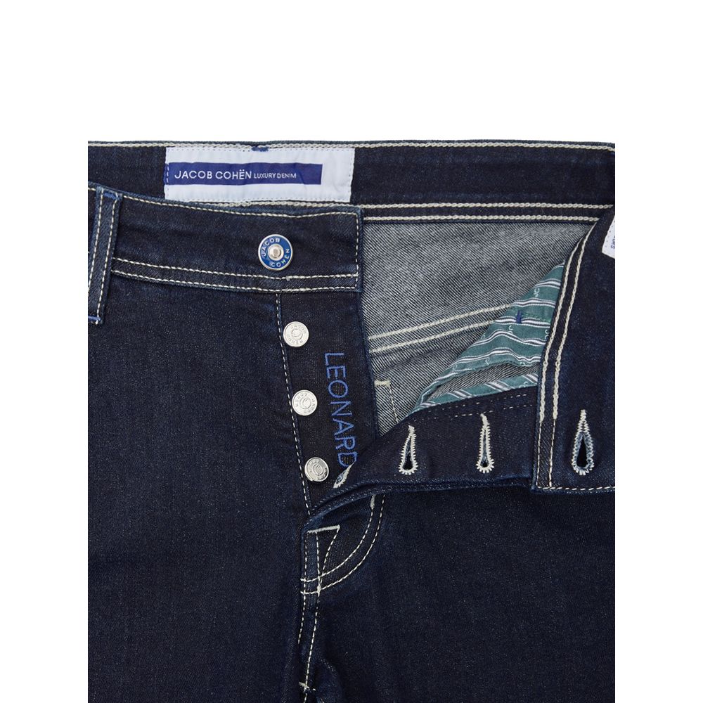 Jacob Cohen Blue Cotton Skinny Jeans