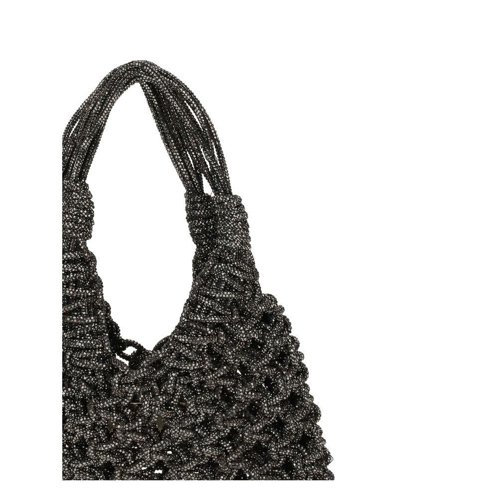 HIBOURAMA Gray Resin Handbag