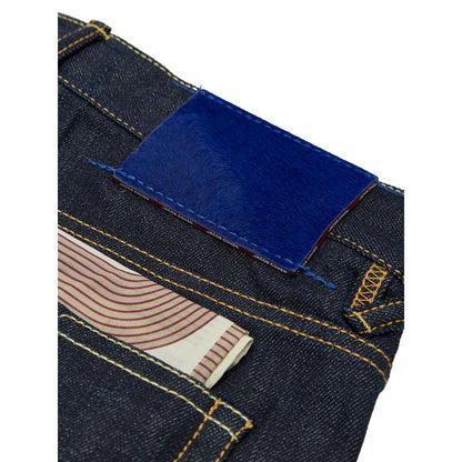 Jacob Cohen Blue Polyester Tapered Jeans