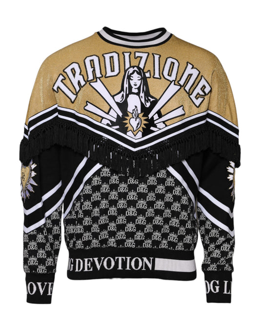 Dolce & Gabbana Multicolor Tradizione E Devotion Sweatshirt Sweater